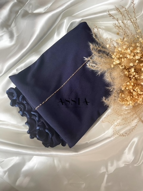 Jersey breath strass Dark prune main image 1